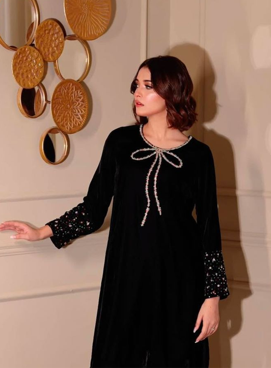 The Midnight Bow Velvet Tunic Arzul Elite