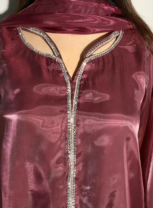 Arzul Lume Embroidered Mulberry Silk Palazzo Set