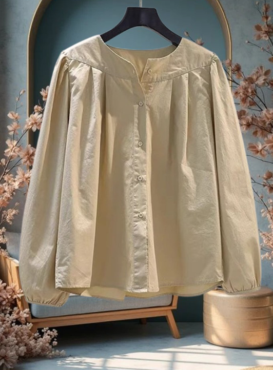 Sand Beige Top | Muted Charm