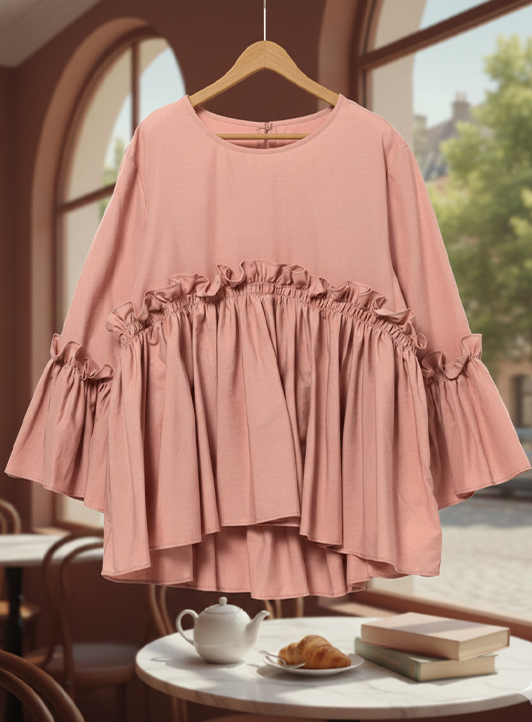 Dusty Rose Stylish Top | Muted Charm