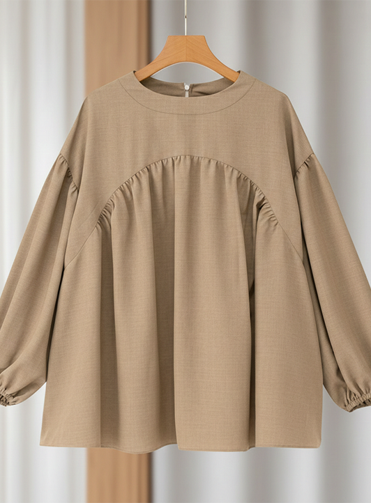 Earth-Toned Top | Muted Charm