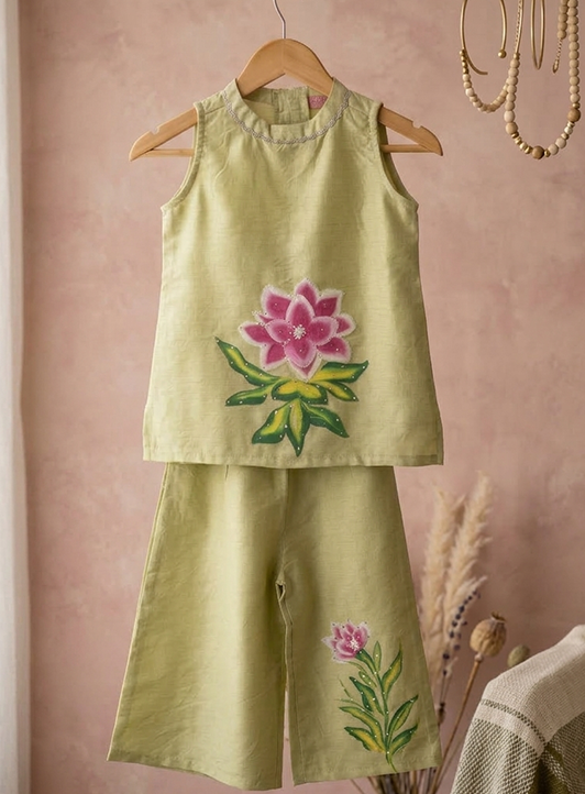 The Pistachio Petal Co-ord Set | Arzul Mini Petals